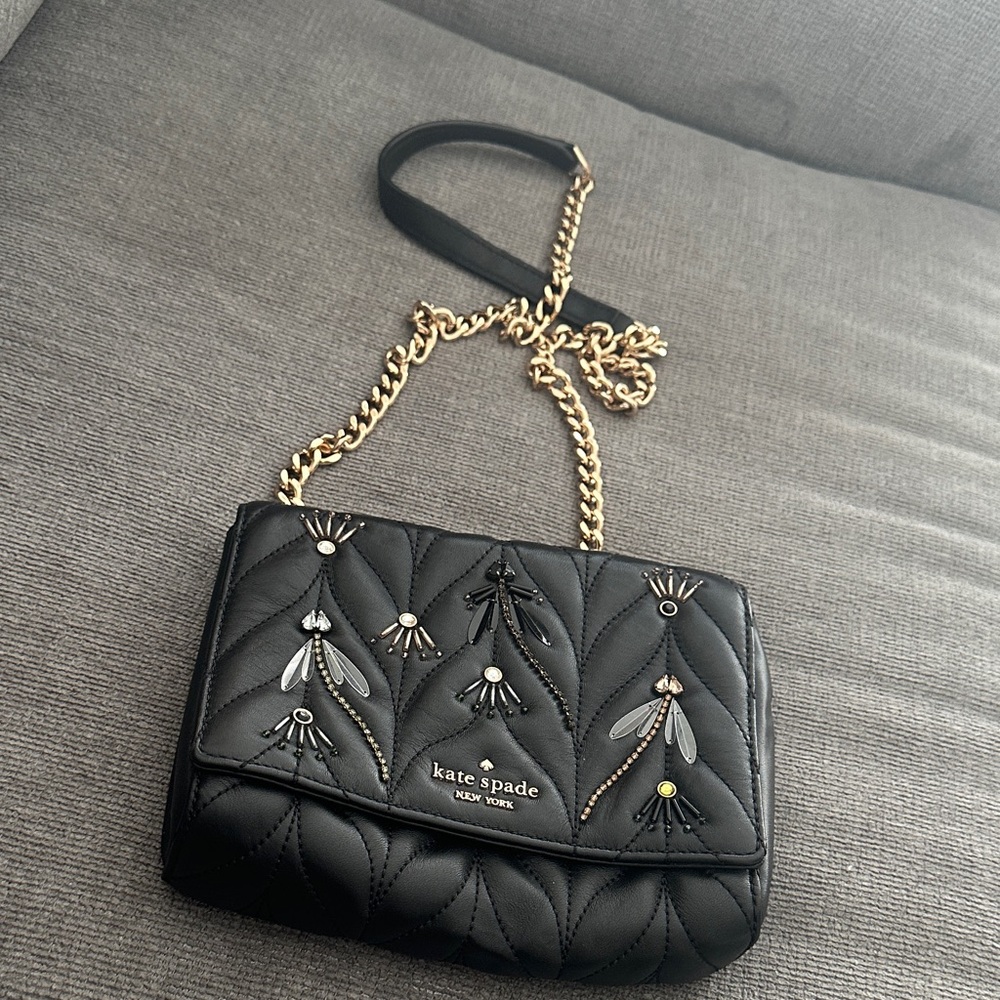 Kate Spade Black Embellished Crossbody Bag